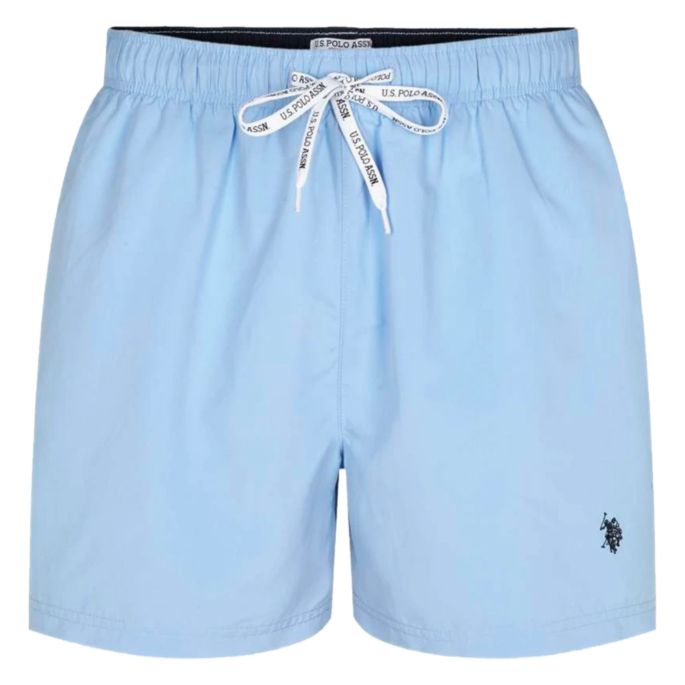 Lys Blå U.S Polo Aza Shorts Med U.S Polo Logo - Lys Blå Shorts