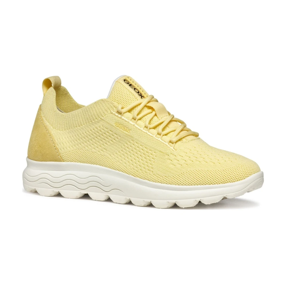 Geox Women's Yellow Spherica Sneaker - Sneakers - 6 Uk - Shoes
