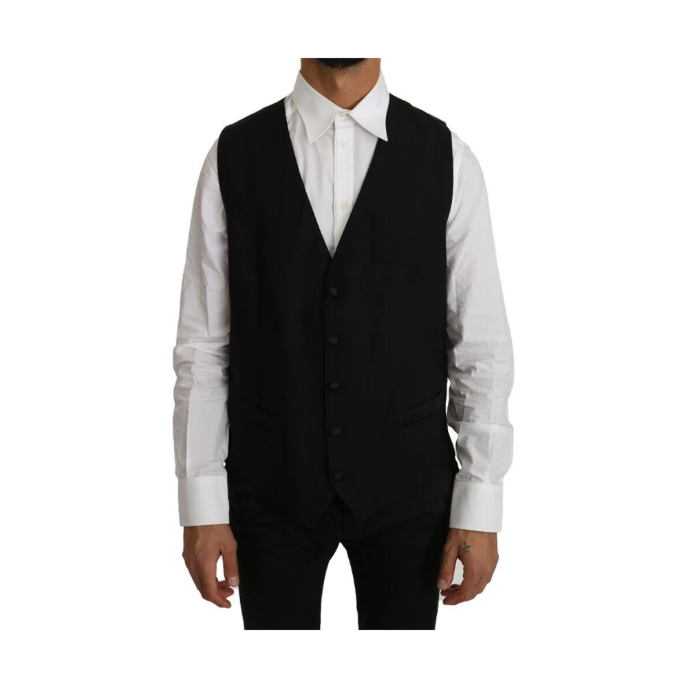 Dolce & Gabbana Mannelijk Zwart Kostuums Heren, Xl, Wol, Formal Blazers