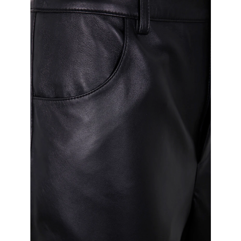 Loulou Studio Leren broek voor stijlvolle outfits Black Dames
