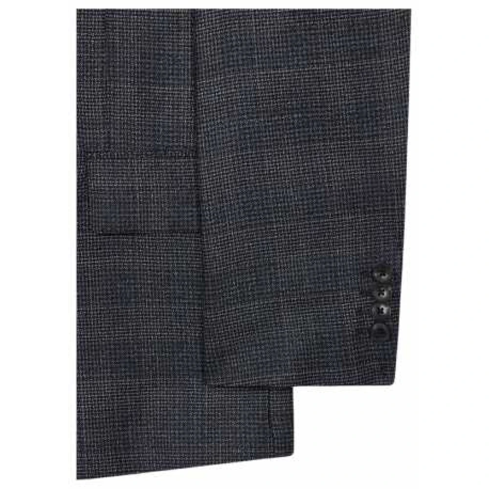 Paul Smith Bruin Blauw Wit Geruit Blazer Blue Heren
