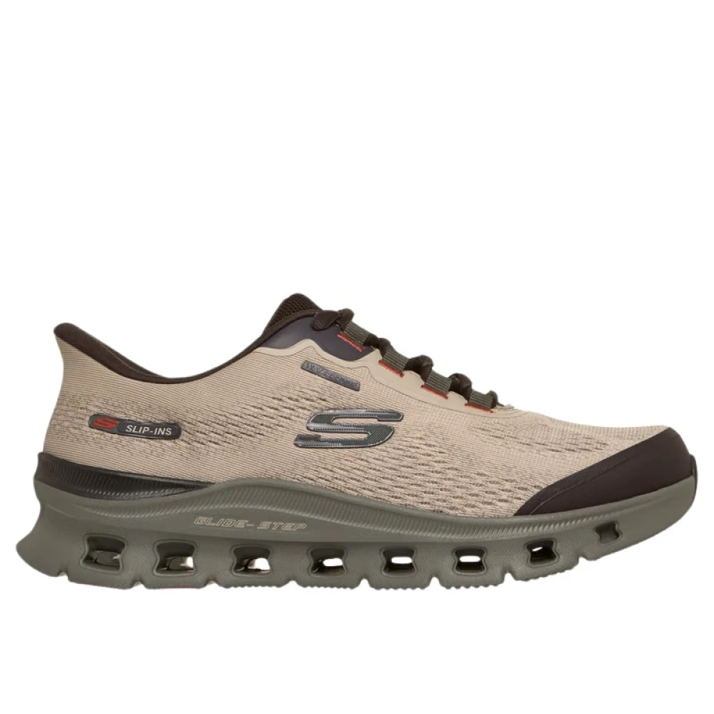 Skechers Uomo Beige Scarpe, 45 Eu, New,
