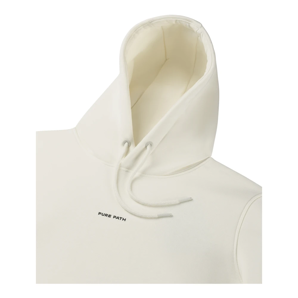 Pure Path Essential Logo Hoodie White Heren