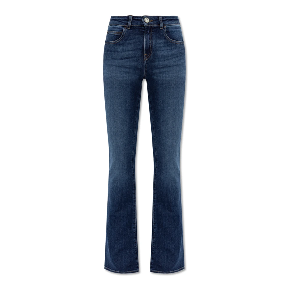 Emporio Armani Femme Bleu Jeans, Taille: W27 Asv J47 Jean Évasé Taille Moyenne-Haute