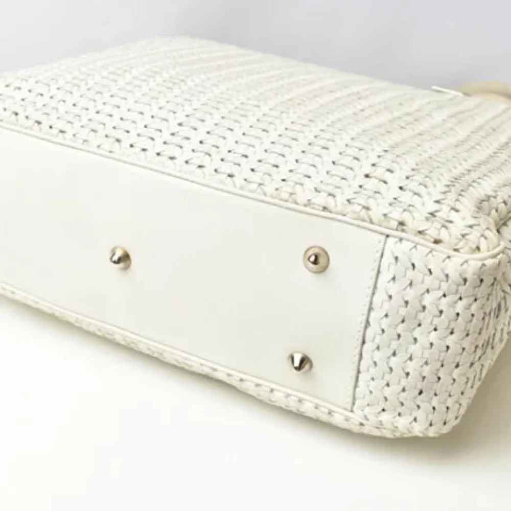 Dior Vintage Pre-owned Fabric dior-bags White Dames