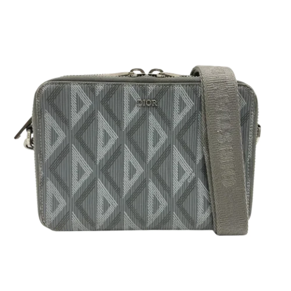 Dior Vintage Pre-owned Fabric dior-bags Gray Dames