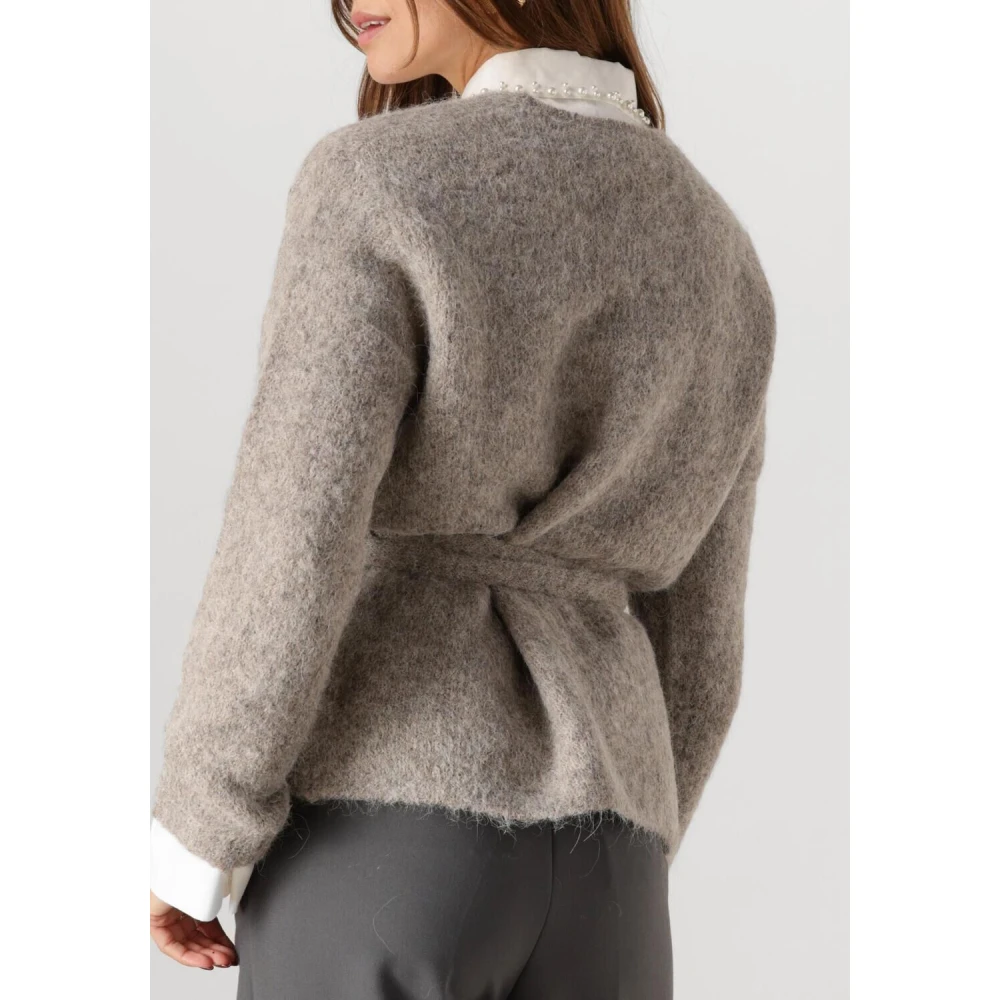 Selected Femme Grijze Strik Cardigan Gray Dames