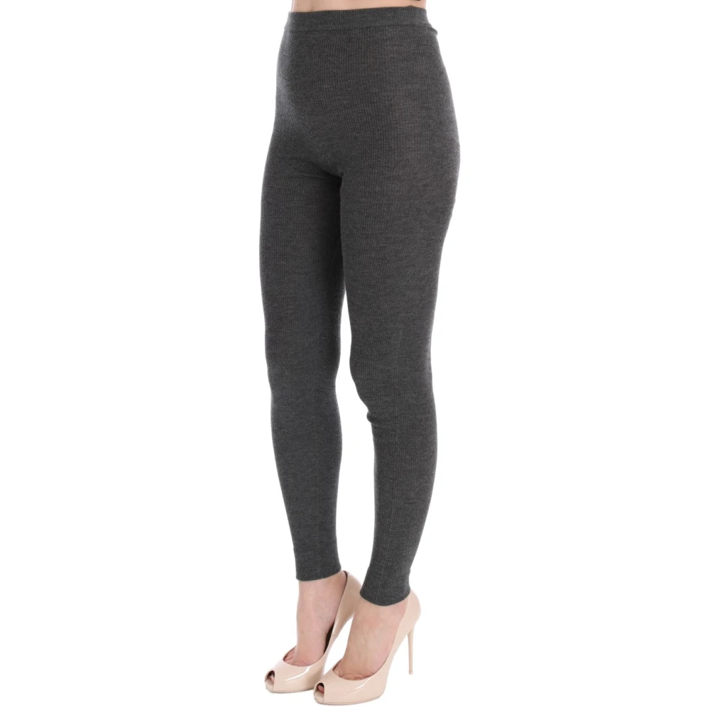 Dolce & Gabbana Luxe hoog getailleerde kasjmier panty's Gray Dames