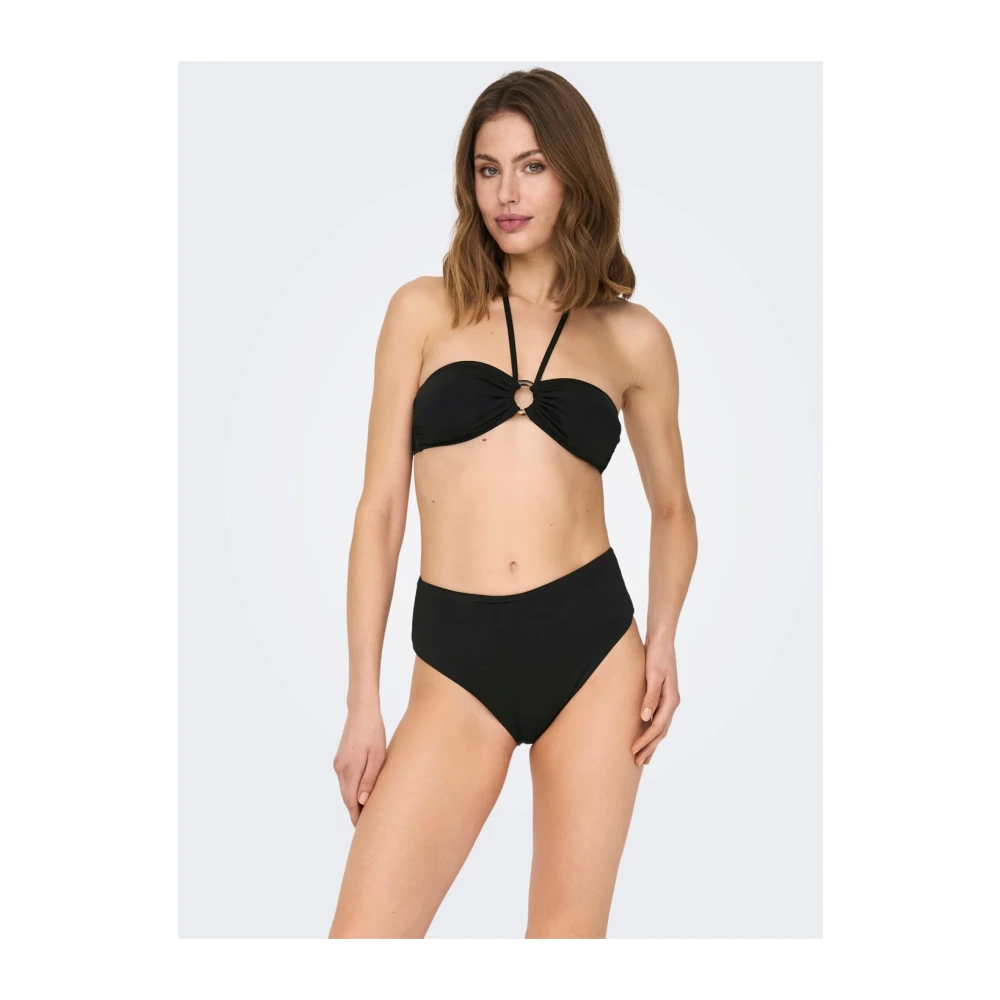 Only Juliette Bandeau Bikini Top Black Dames