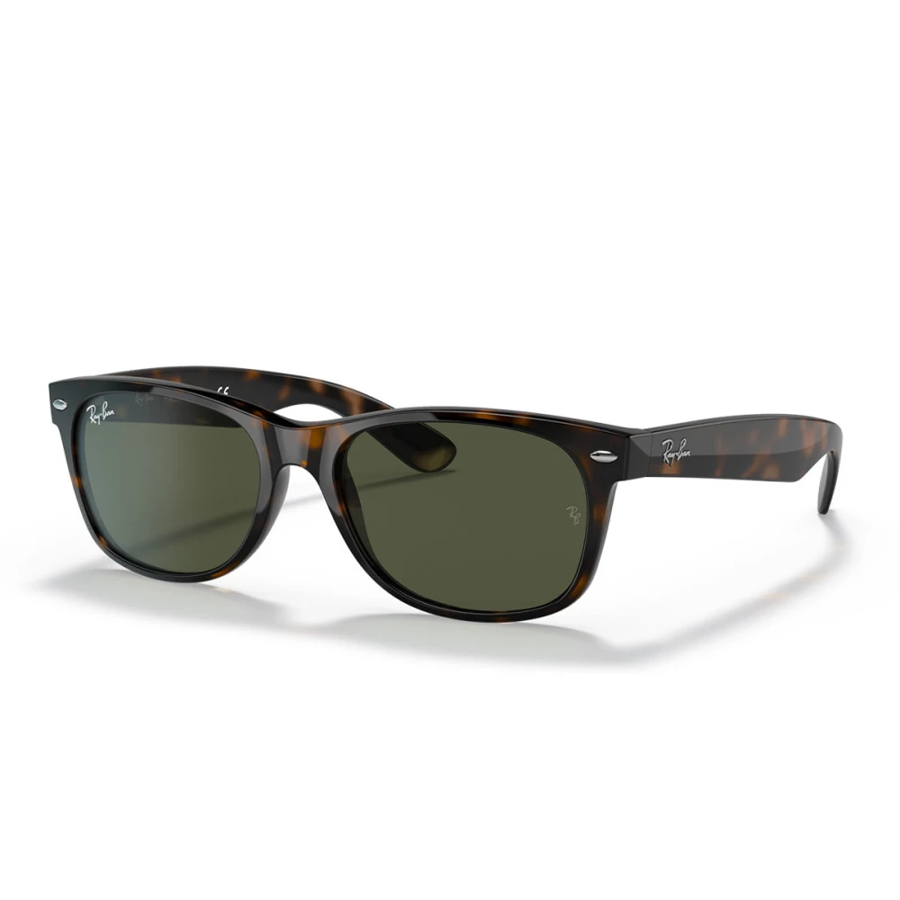 Ray-Ban New Wayfarer RB2132, Tortoise Sunglasses G-15 Green lenses, Mojo Glasses - Image 8