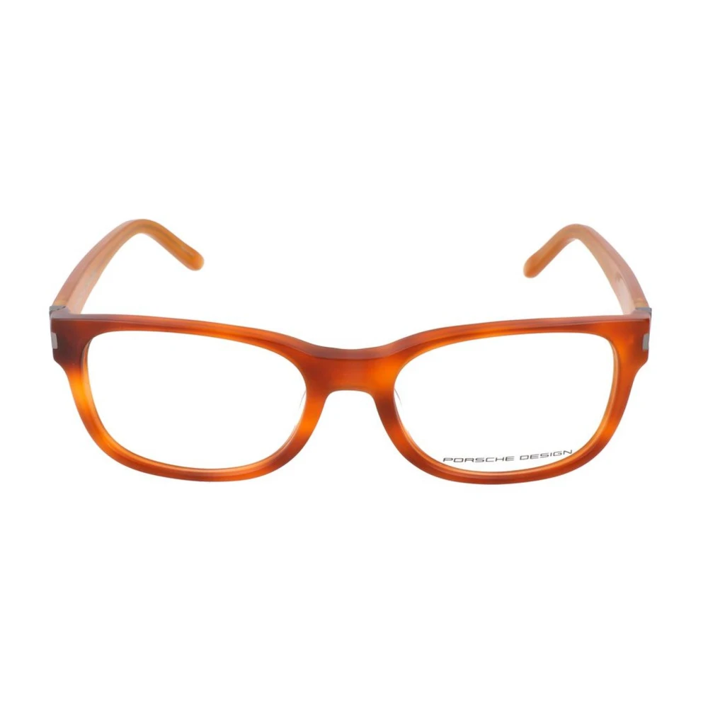 Porsche Design Bruine Acetaatframe Bril Havana Wijzerplaat Brown Heren
