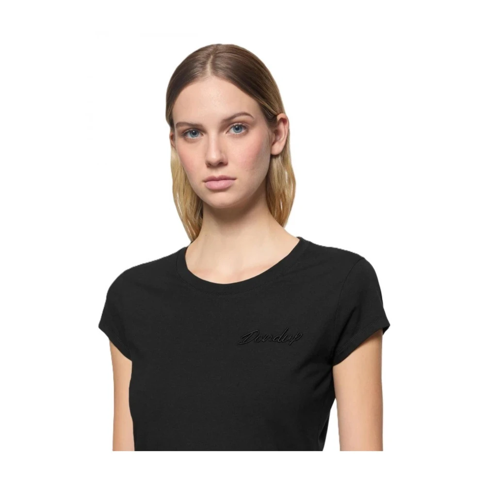Dondup Katoenen T-shirt Black Dames