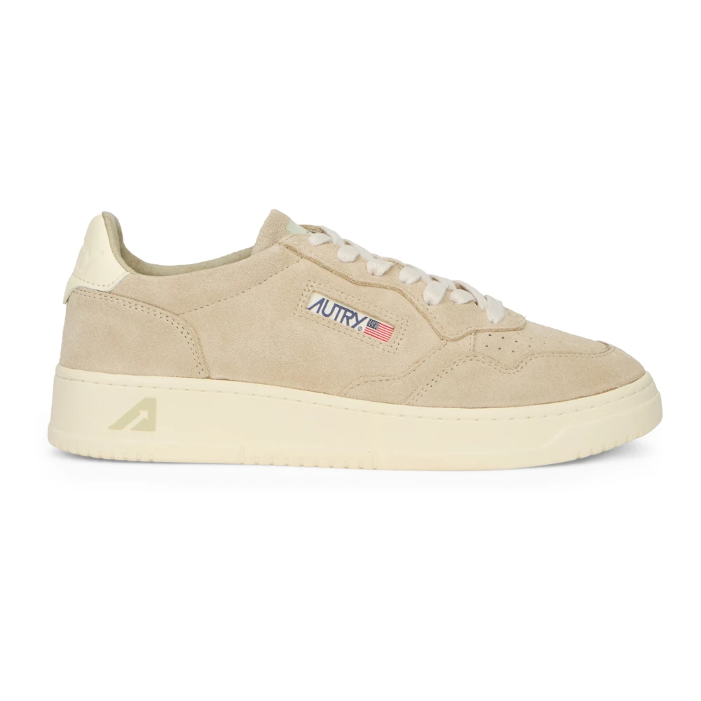 Autry Women's Beige Medalist Low - Sneakers - 4 Uk - Shoes