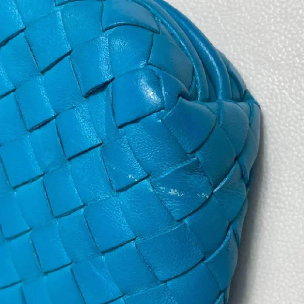 Bottega Veneta Vintage Pre-owned Leather shoulder-bags Blue Dames