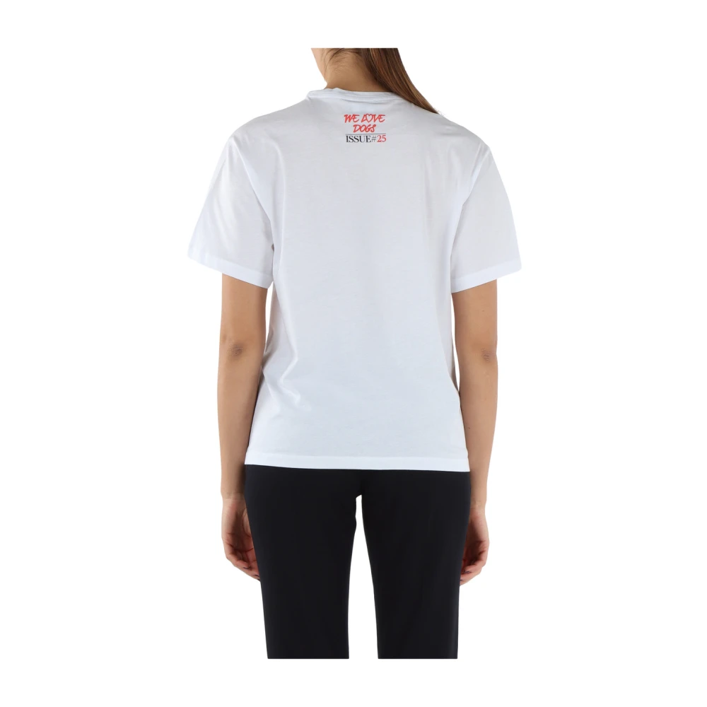 Emporio Armani Hondenliefhebber T-shirt White Dames