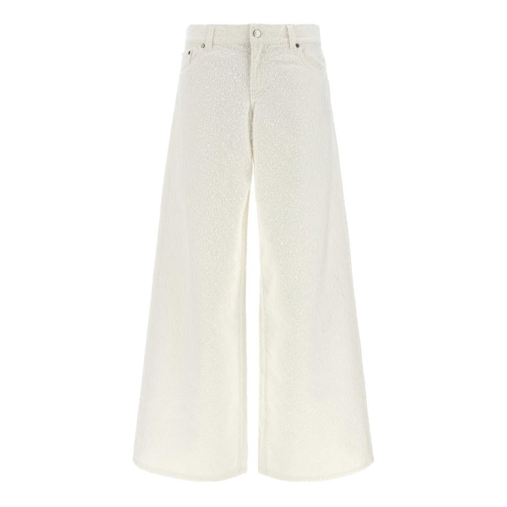 Stella Mccartney Women's White Jeans - Wide Trousers - W26 - Trousers