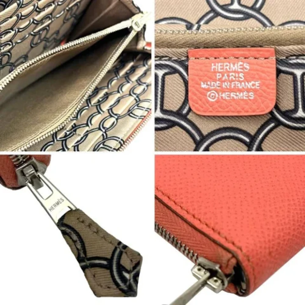 Hermès Vintage Pre-owned Leather wallets Pink Dames