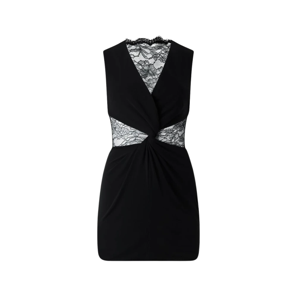 Roberto Cavalli Women's Black Elegant Lace Mini Dress