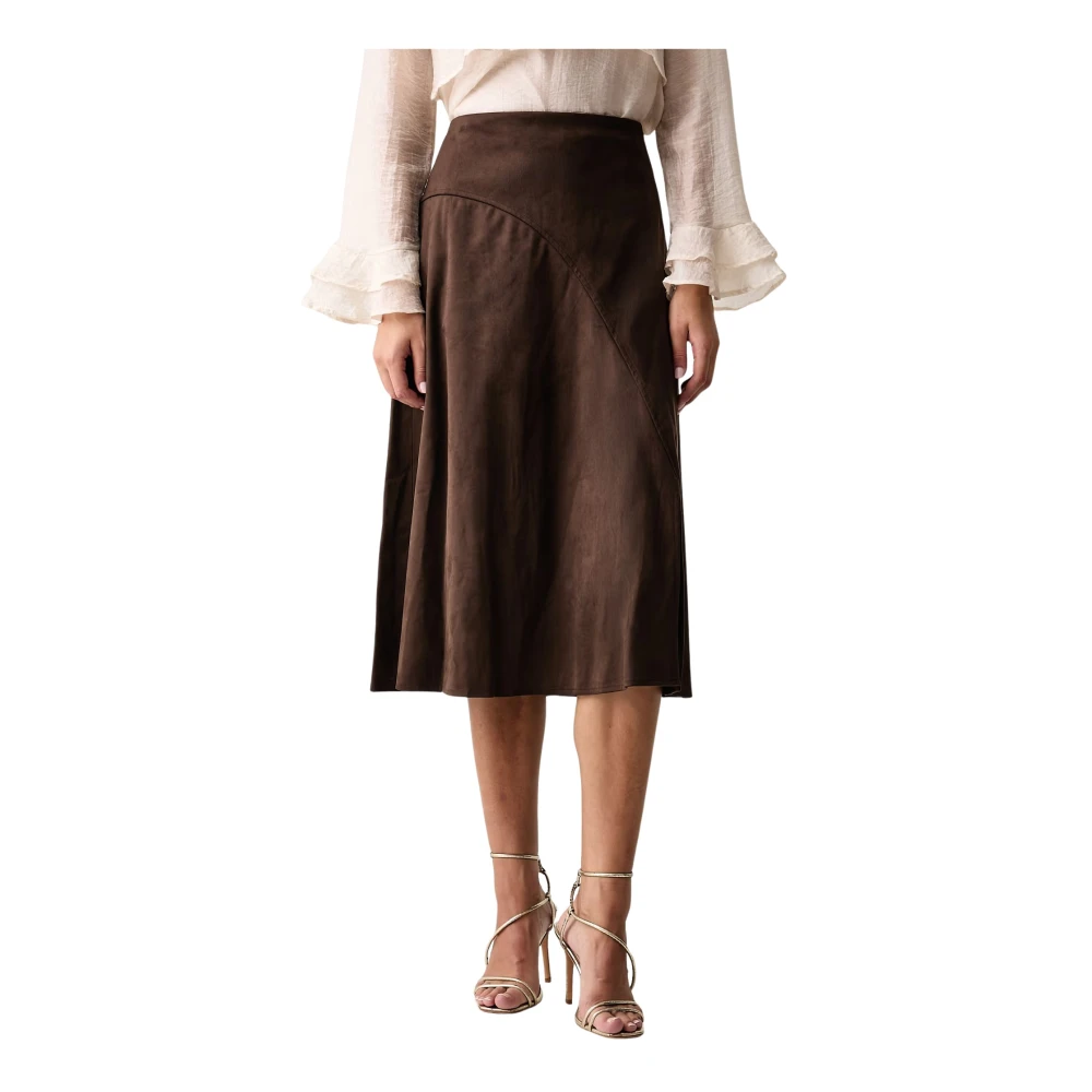 Guess Damen Marron Midi-Rock Jennie Suede - Bild 2