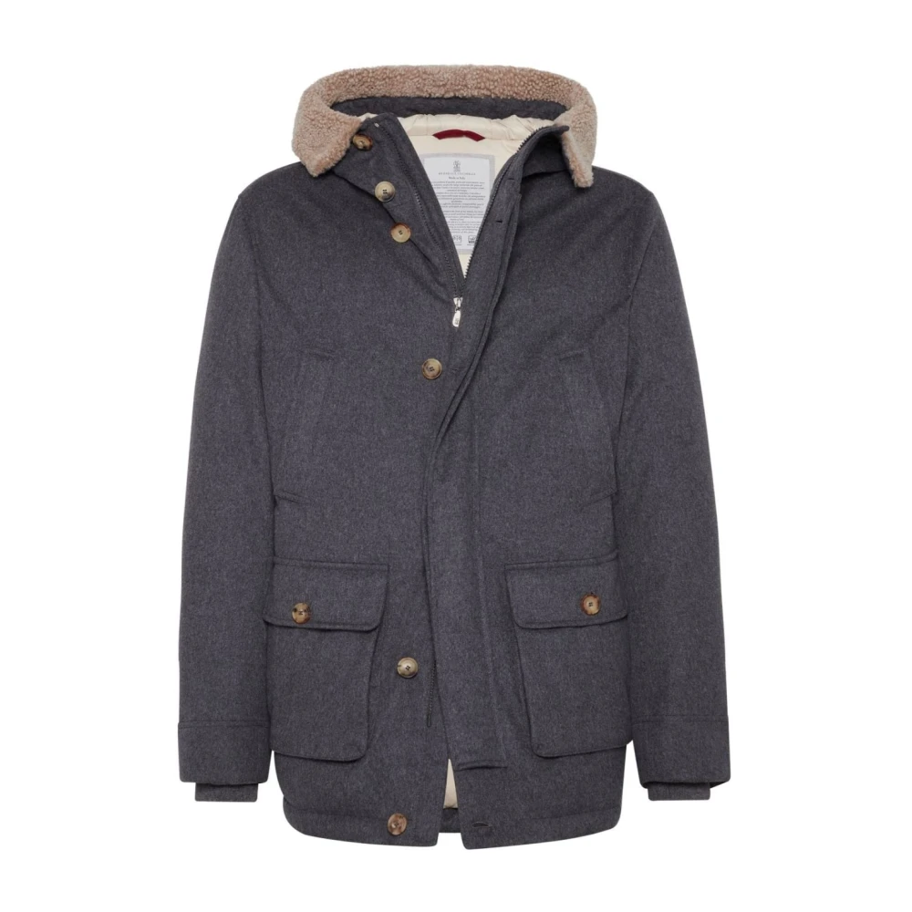 BRUNELLO CUCINELLI Stijlvolle Herenjas Blue Heren