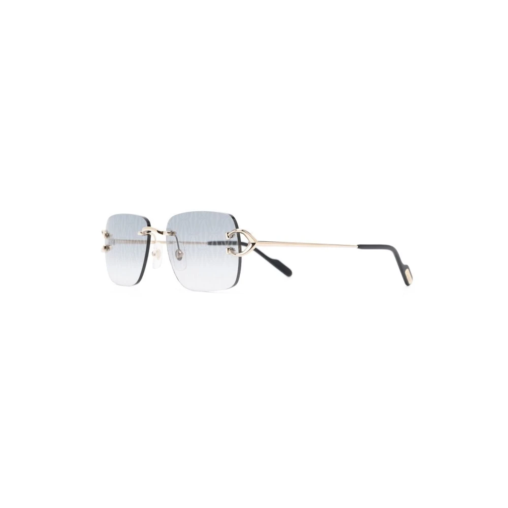 Cartier Men's Yellow Sunglasses, 57 Mm, Ct0330s 007 Sunglasses