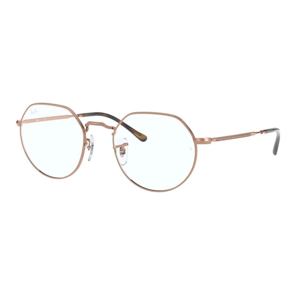 Ray - Ban Unisex Bronze Rx6465 Jack 2943 Optical Frames Metal Transparent Geometric Normal - Image 4