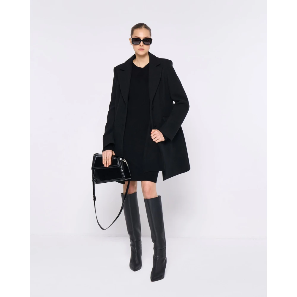 Silvian Heach Jurk met strikceintuur in de taille Black Dames