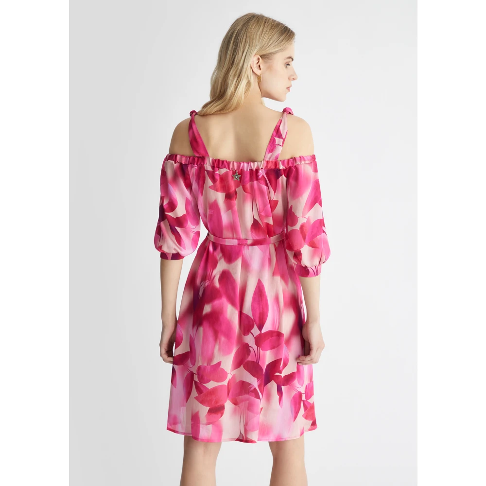 Liu Jo Bloemen Roze Jurk Pink Dames