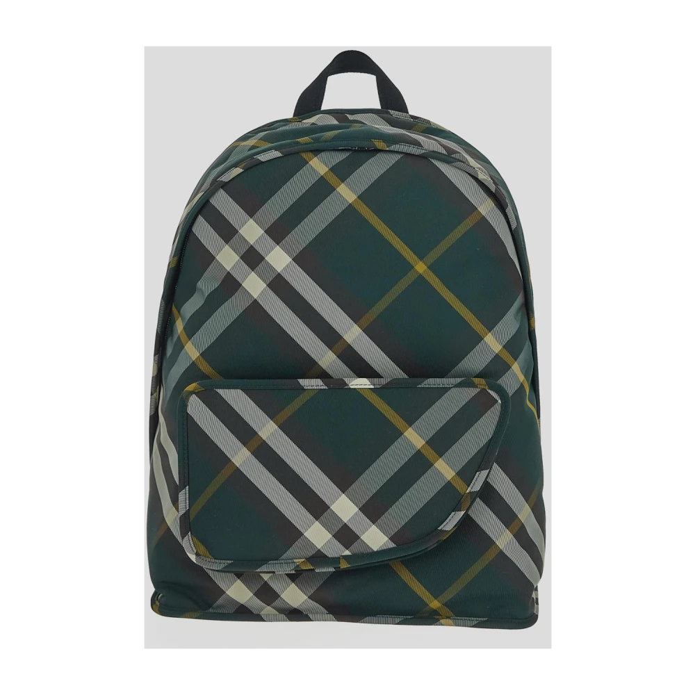 Burberry Stijlvolle Shield Rugzak van Nylon Green Heren