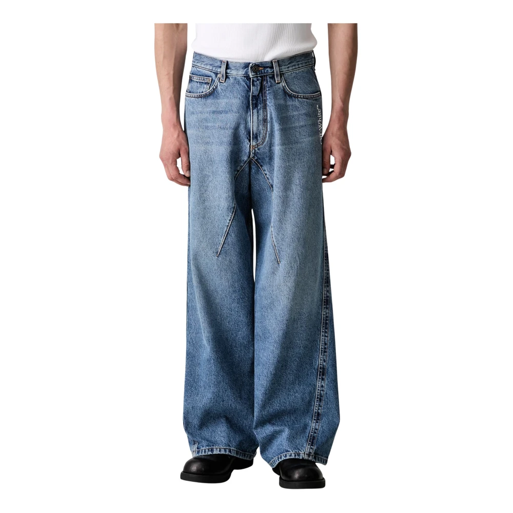 Off White Uomo Blu - Jeans Slouchy Half Arrow Twist - Jeans - W33