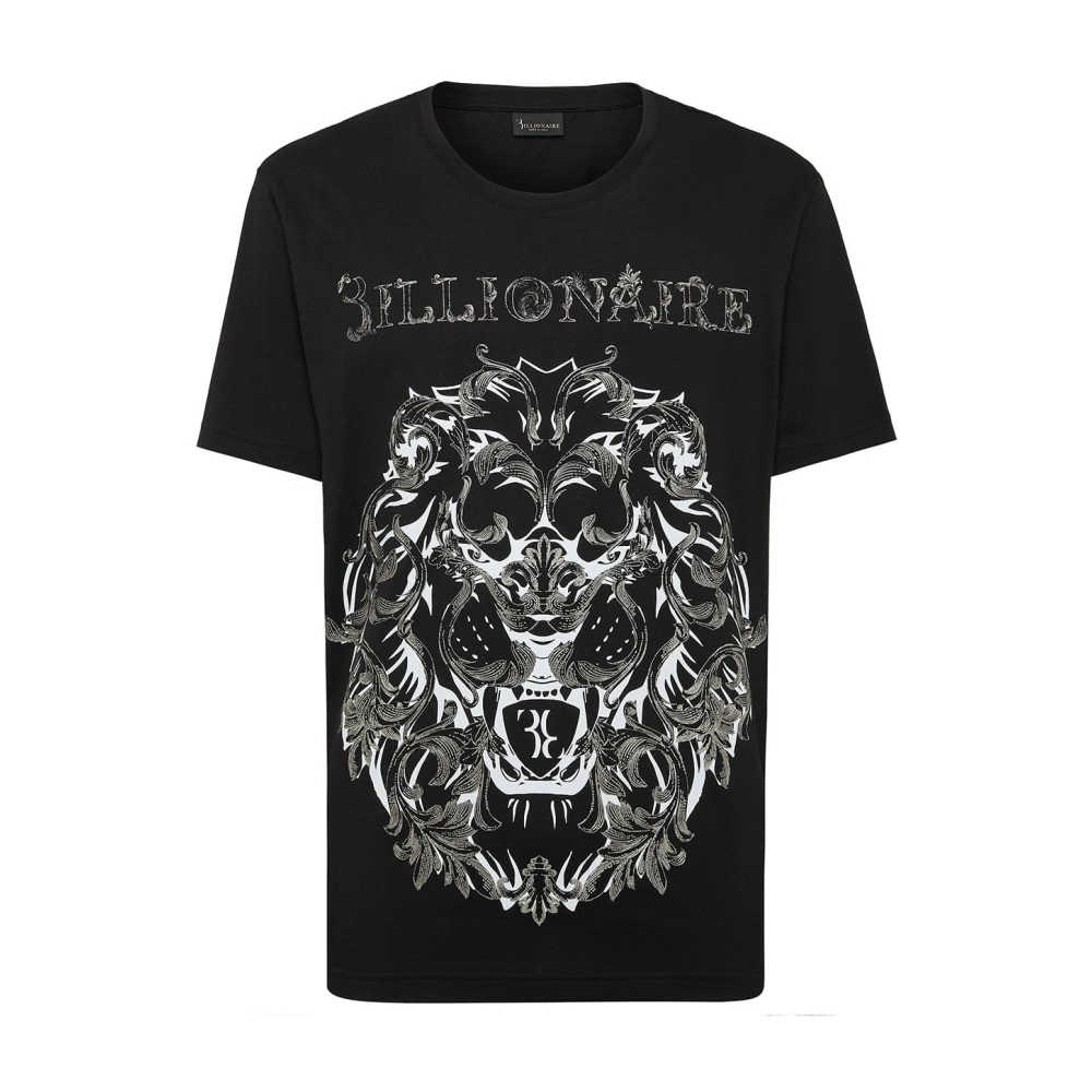 Billionaire Casual Katoenen T-Shirt Black Heren