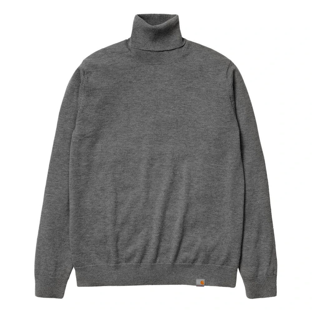 Carhartt WIP Donkergrijs Heather Playoff Turtleneck Grijs Heren