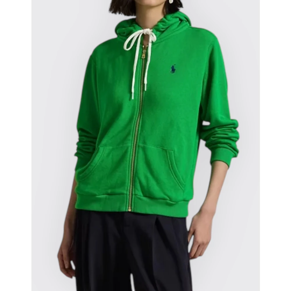 Polo Ralph Lauren Gezellige hoodie voor vrouwen Green Dames