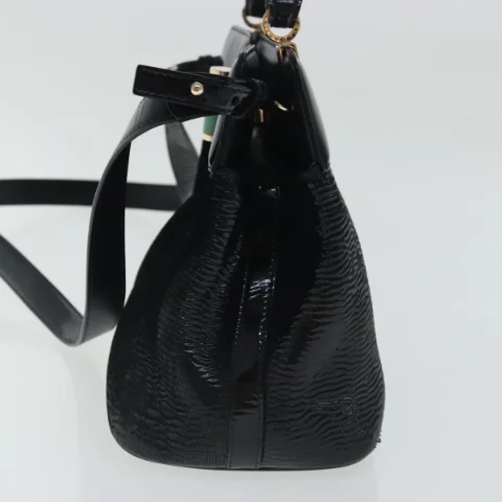 Bvlgari Vintage Pre-owned Canvas handbags Black Dames