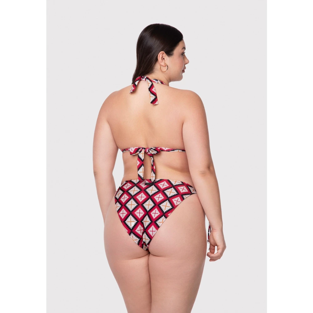 Me-Fui Hoge Driehoek Bikini met Verstelbare Slip Multicolor Dames