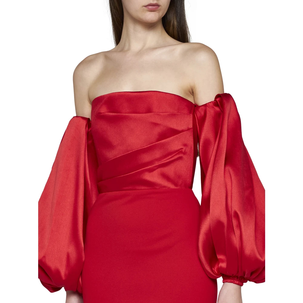 Solace London Elegante Jurk Red Dames