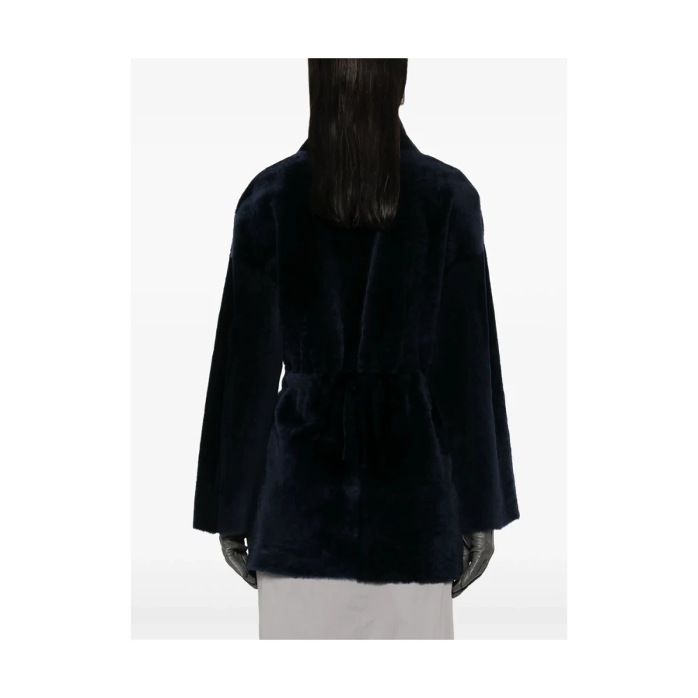 Suprema Midnight Blue Shearling Jas Blue Dames
