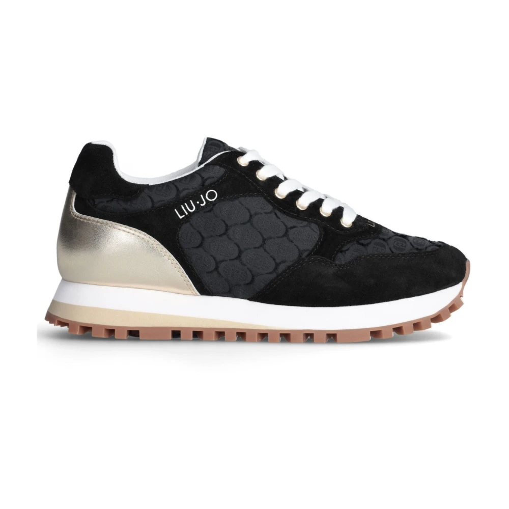 Liu Jo Wonder Sneakers in Leer Dames Schoenen Zwart