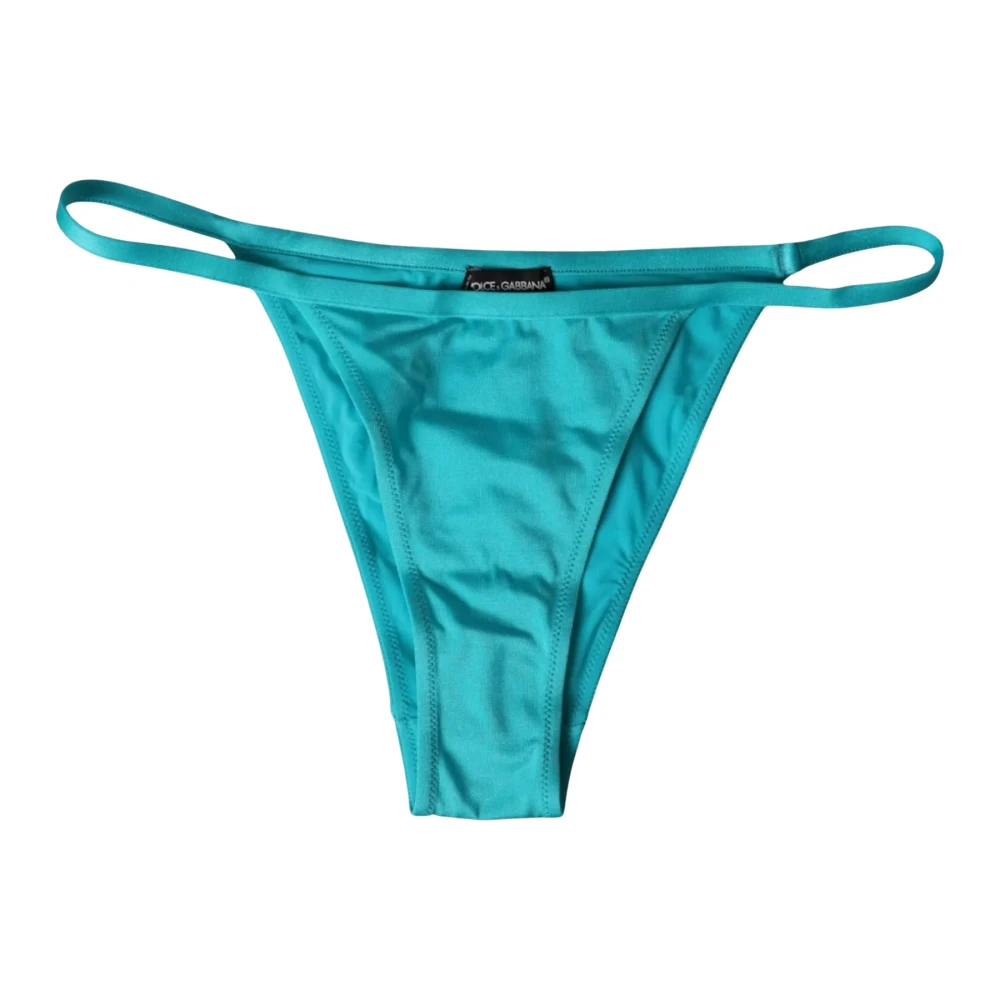 Dolce & Gabbana Bikini Bottom - Female - Bikinis - Blue - One Size - Swimwear
