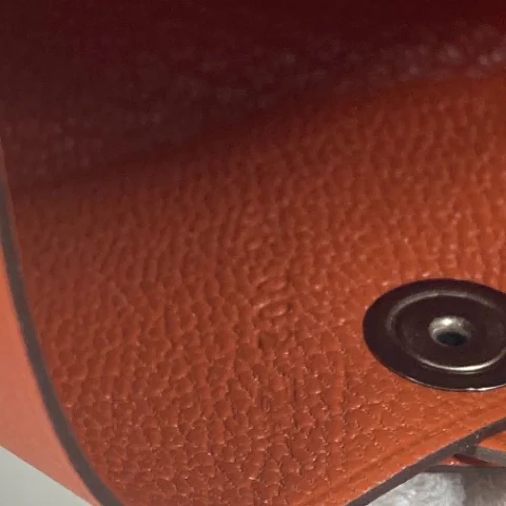 Hermès Vintage Pre-owned Leather wallets Orange Dames