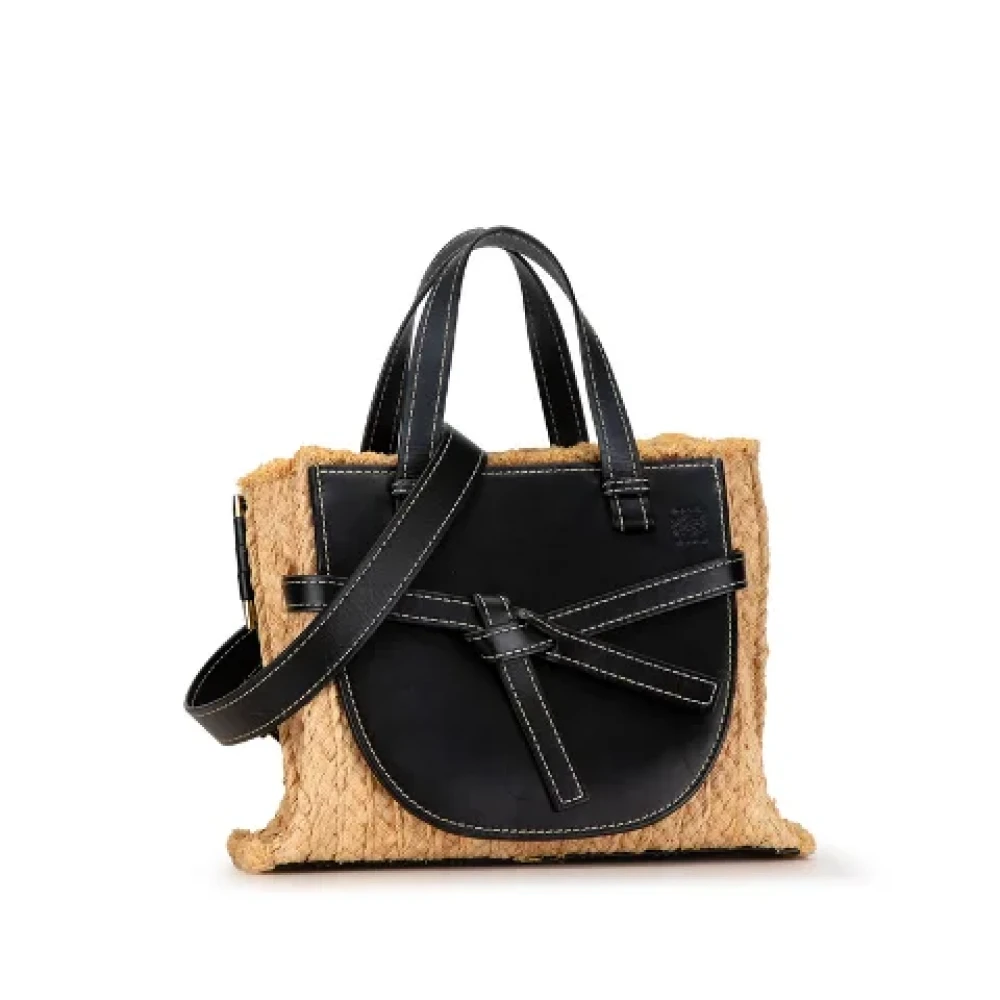 Loewe Pre-owned Fabric handbags Beige Dames