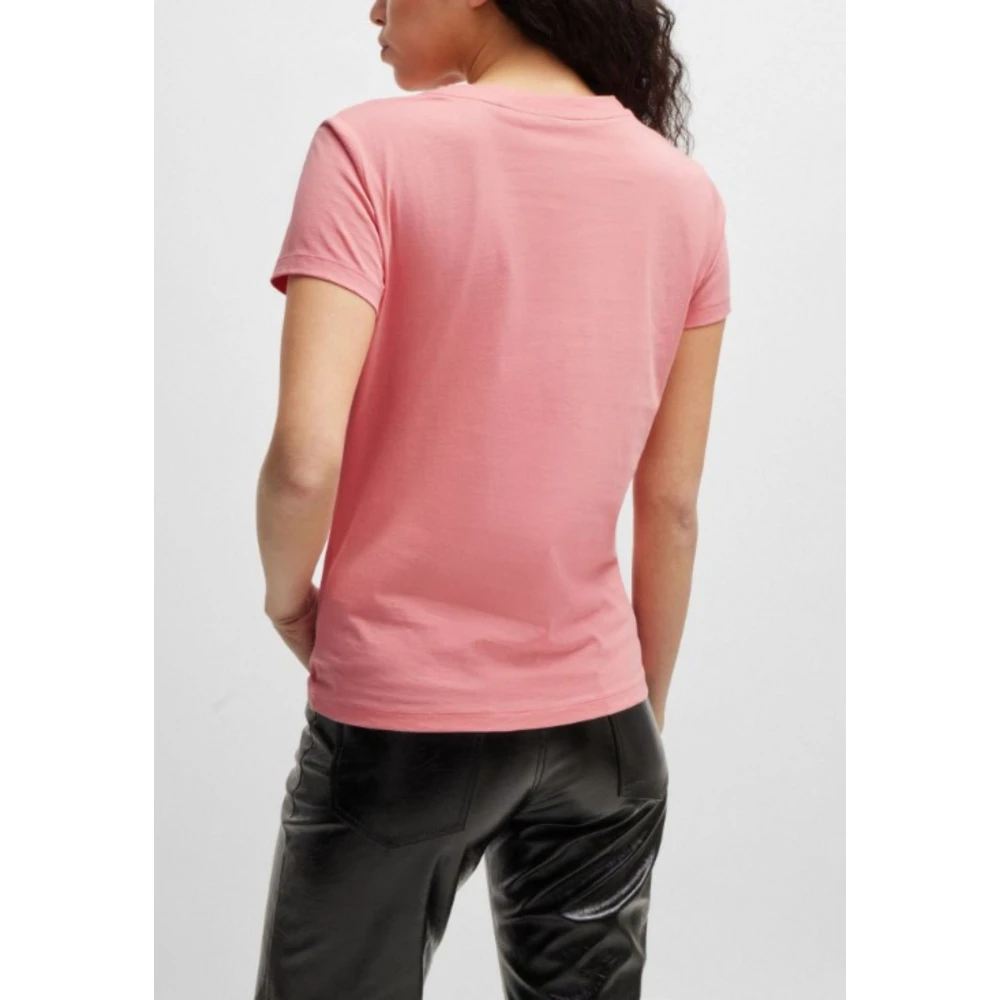 Hugo Boss Dames Casual T-shirt Pink Dames