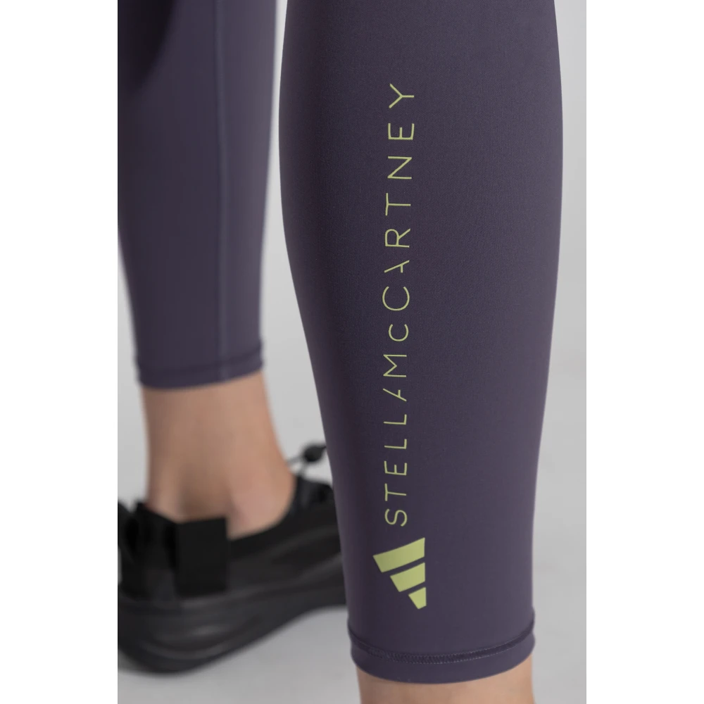 adidas by stella mccartney Trainingslegging met logo Purple Dames