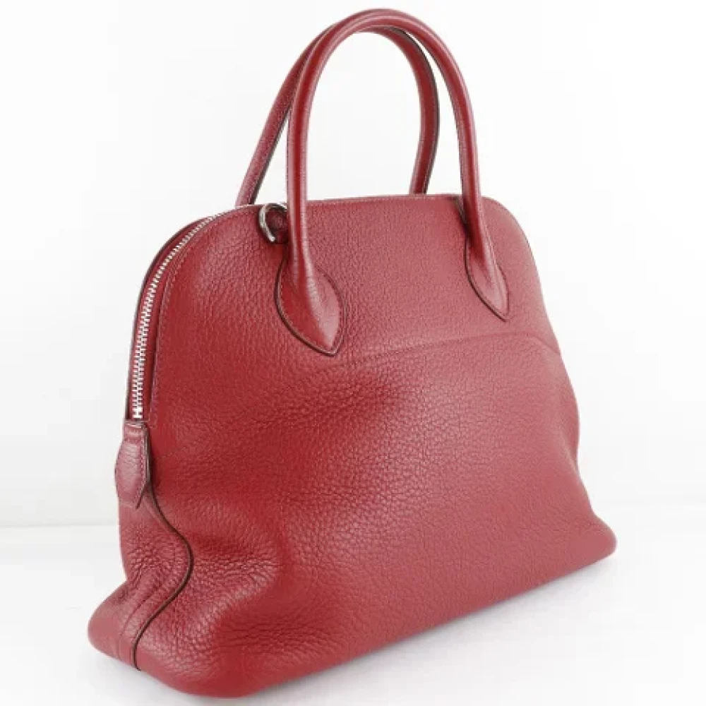 Hermès Vintage Pre-owned Leather handbags Red Dames