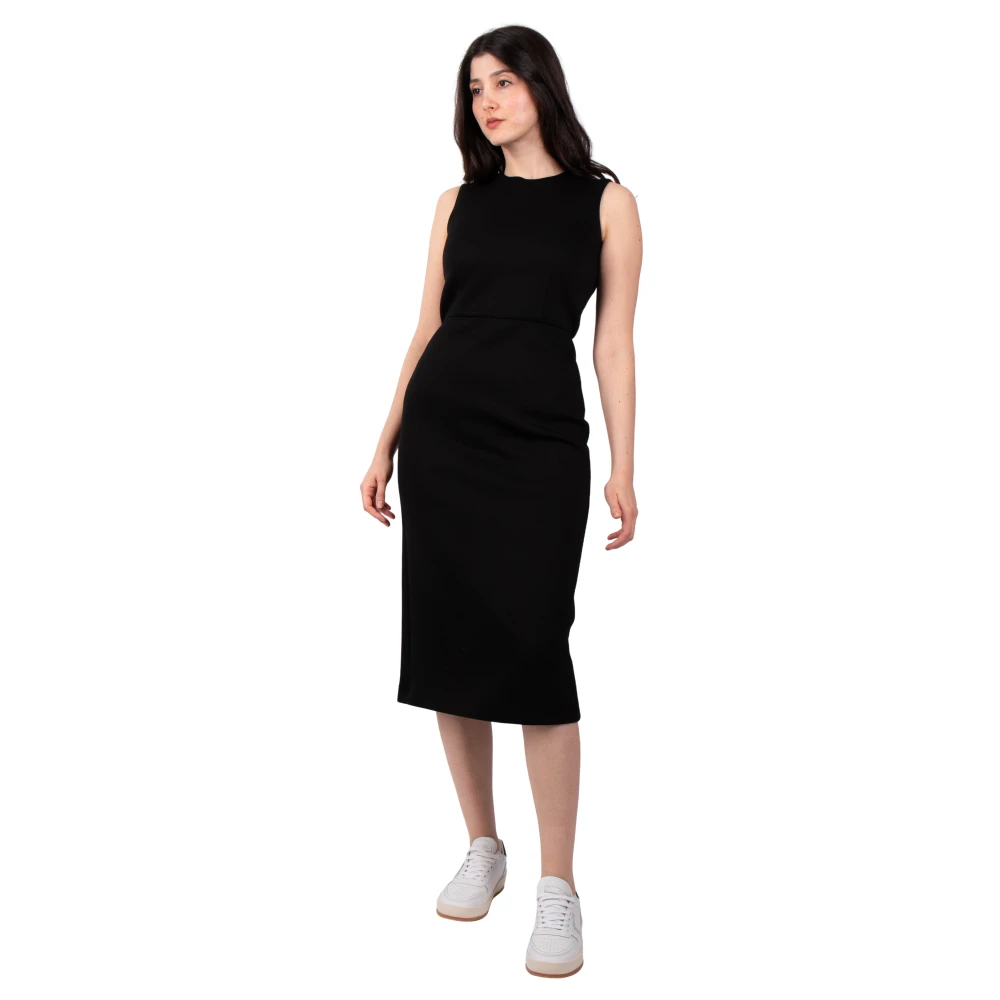 Max Mara Zwarte Jersey Jurk Maremar Black Dames