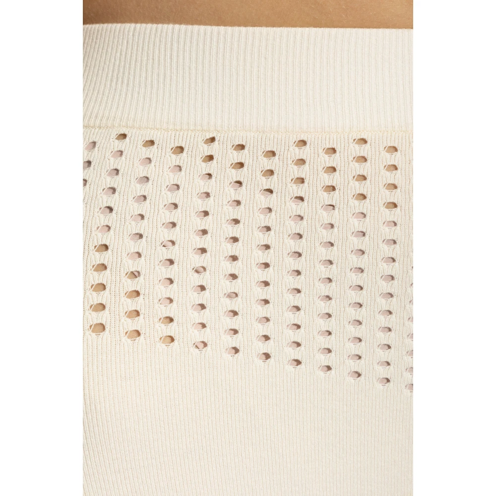 Max Mara Shorts met hoge taille Zelota Beige Dames