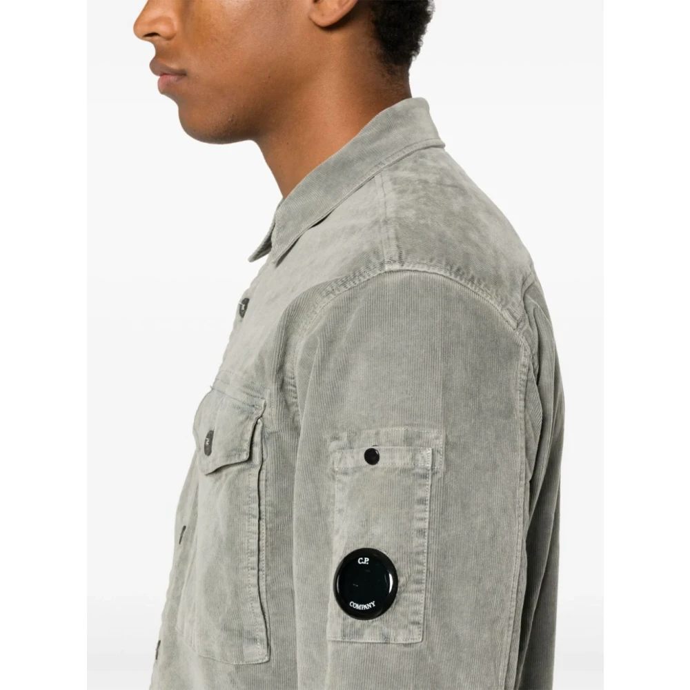 C.P. Company Groene Corduroy Lens Overhemd Green Heren