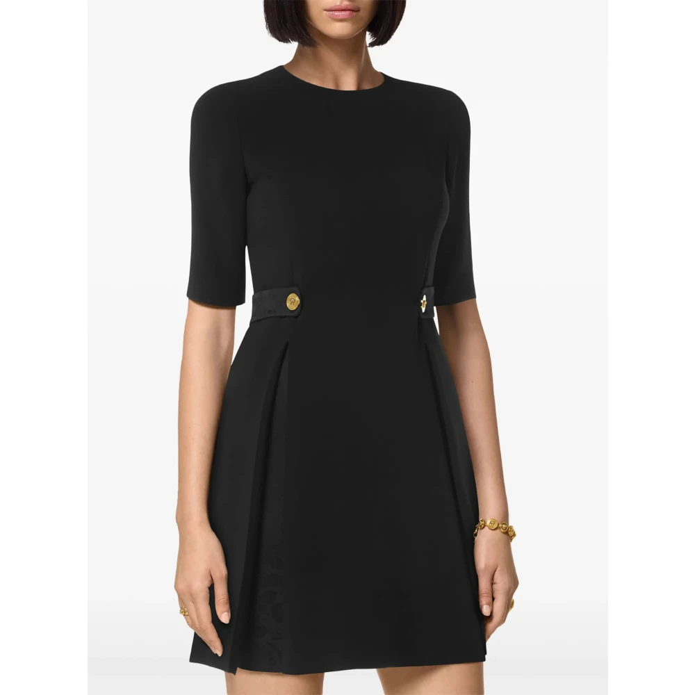 Versace Elegante Zwarte Jurk voor Vrouwen Black Dames