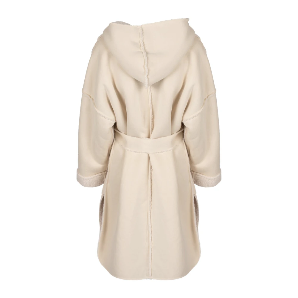 Liu Jo Klassieke Hooded Jas Beige Dames