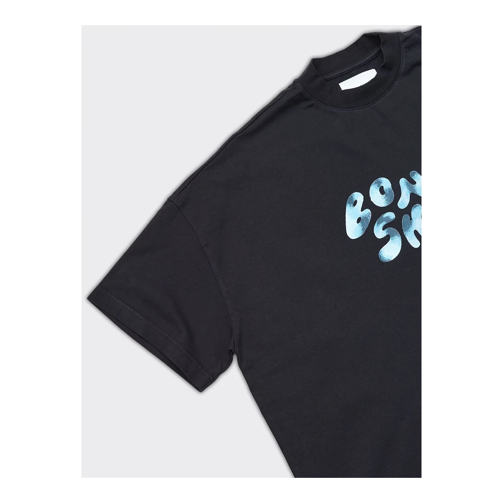 Bonsai Zwarte Oversized T-Shirt Show X Black Heren